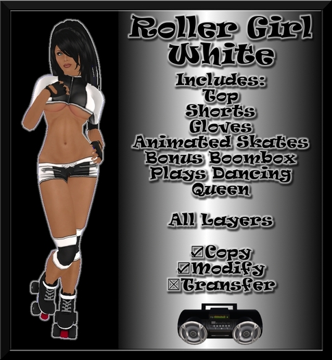 Roller Girl White