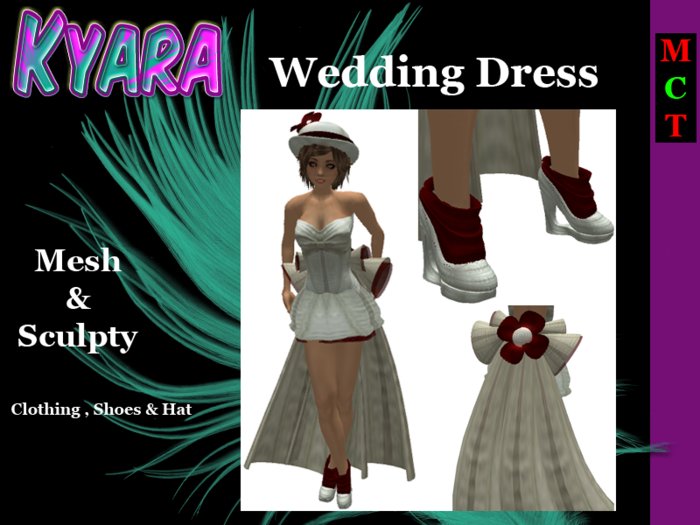 ** WEDDING DRESS for Petite Mesh Avatars