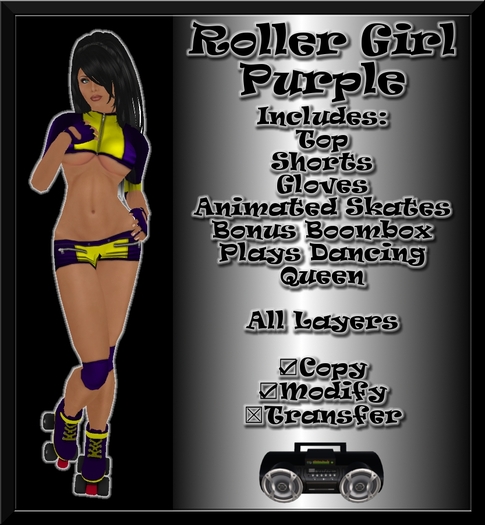 Roller Girl Purple