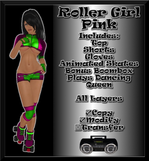 Roller Girl Pink