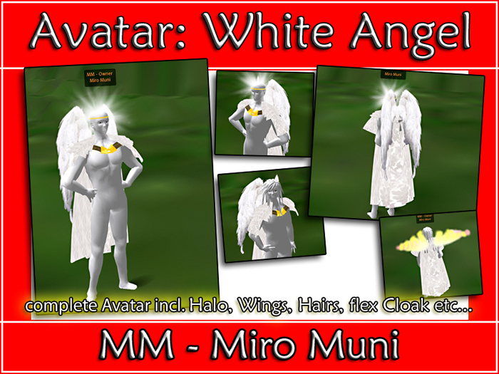 Avatar: white Angel - complete white Angel Avatar Kit