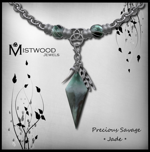 [Mistwood Jewels] Precious Savage Unisex Necklace - Jade