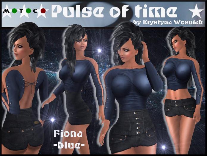 Pulse of time Fiona blue