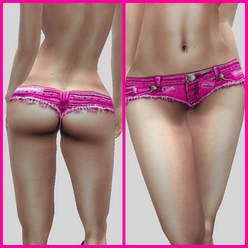 Mini Short Torn Pink /Short Rasgado Rosa