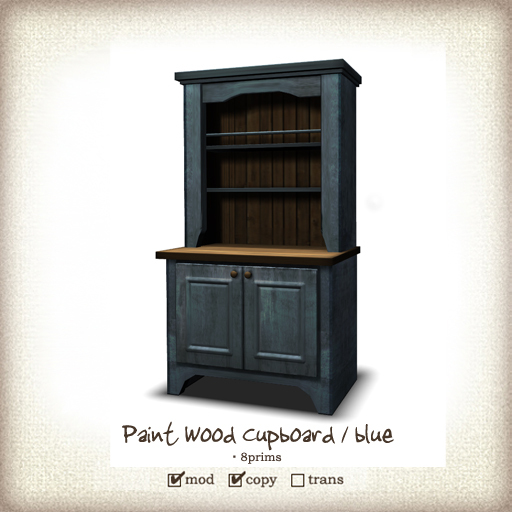 (iTuTu) Paint Wood Cupboard / blue