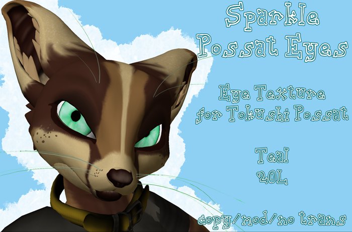 -CLAY- Sparkle Possat Eye Teal