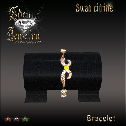 BRACELET SWAN CITRINE