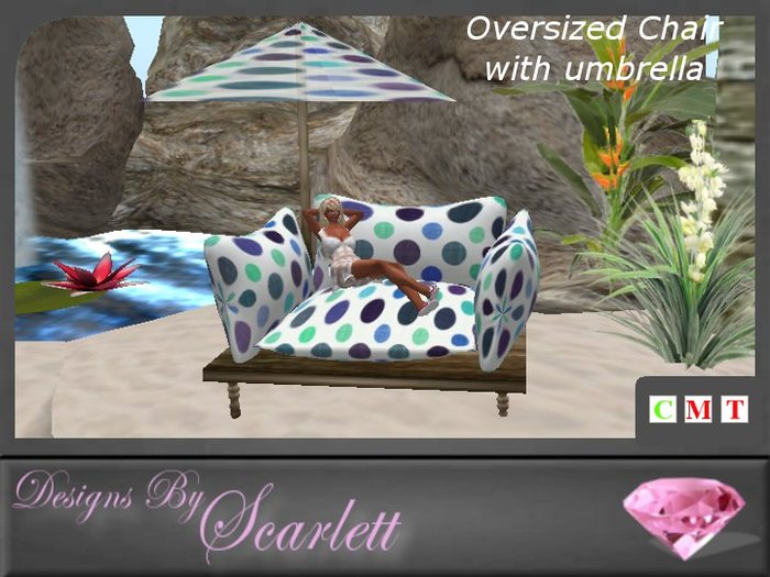 Big Polka Dot Chair w/Umbrella