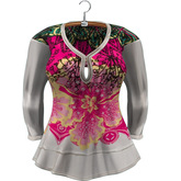 LaRosa Mesh City Flower Tunic