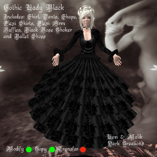 Gothic Lady Black