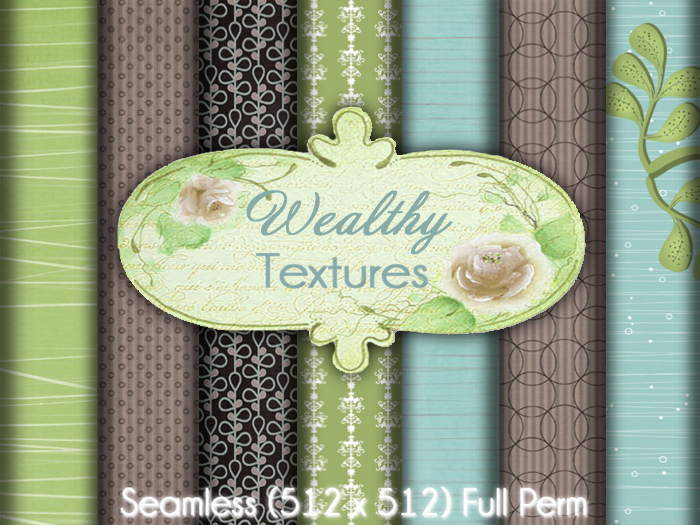 FULL PERM Wealthy Fabric Texture Set