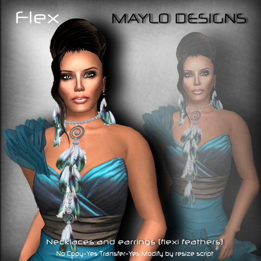 [MayloDesigns] FLEX 'feather'  jewelryset*