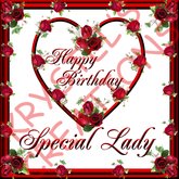 HBF74 Happy Birthday Special Lady (Wear Me)