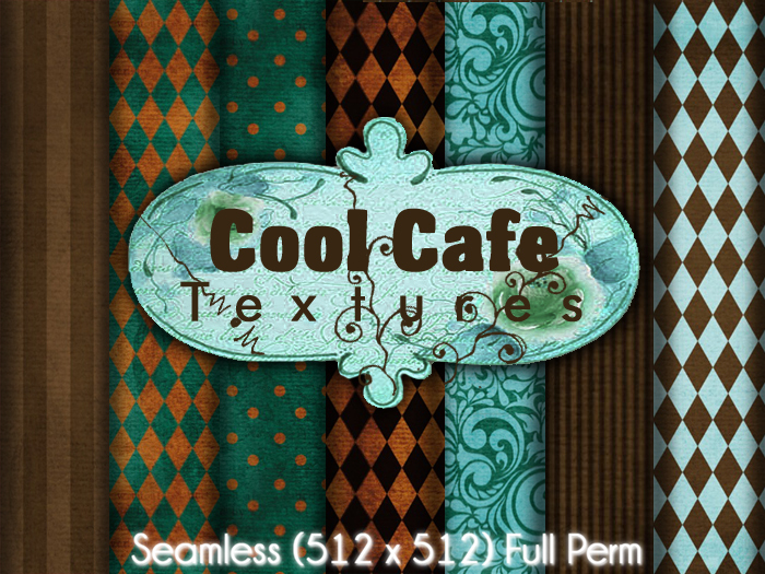 FULL PERM Seamless Cool Cafe Texture Set