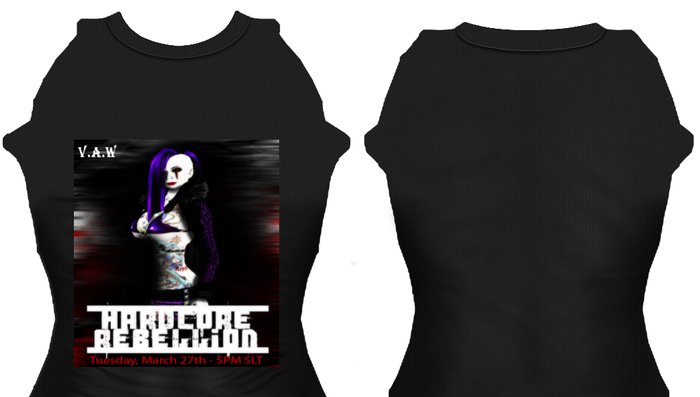 VAW- "Hardcore Rebellion" T Shirt