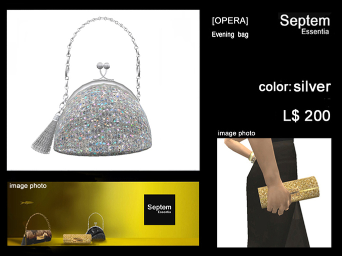 [OPERA] evening bag/silver