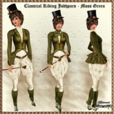 ! Glitterati ! - Classical Riding Jodhpurs - Moss Green