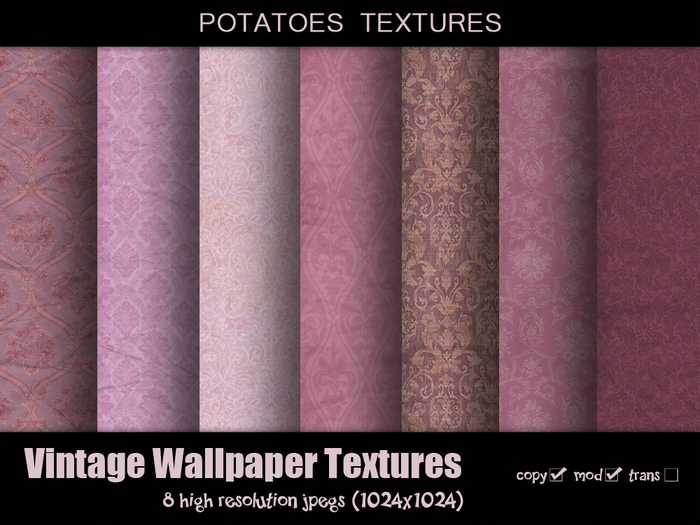 Potatoes Textures - Pink Vintage Texture Pack