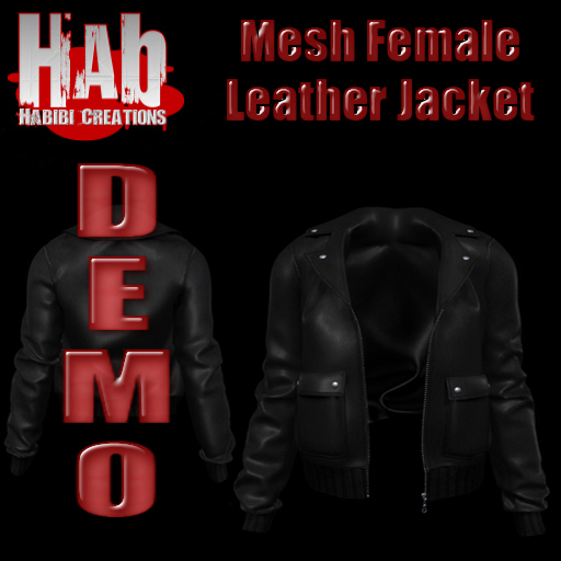 DEMO MESH Female Leather Jacket DEMO