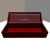 Maroon Coffin w creaky lid