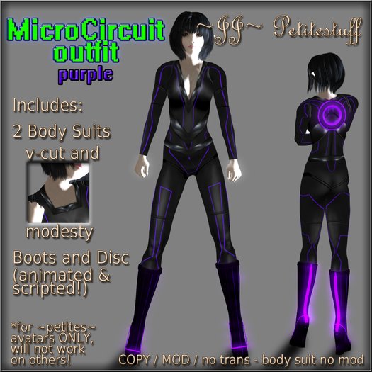 ~JJ~ Petitestuff MicroCircuit Outfit - purple