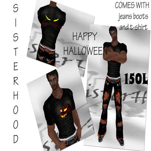 ~~SH~~Happy halloween Tshrt and jeans