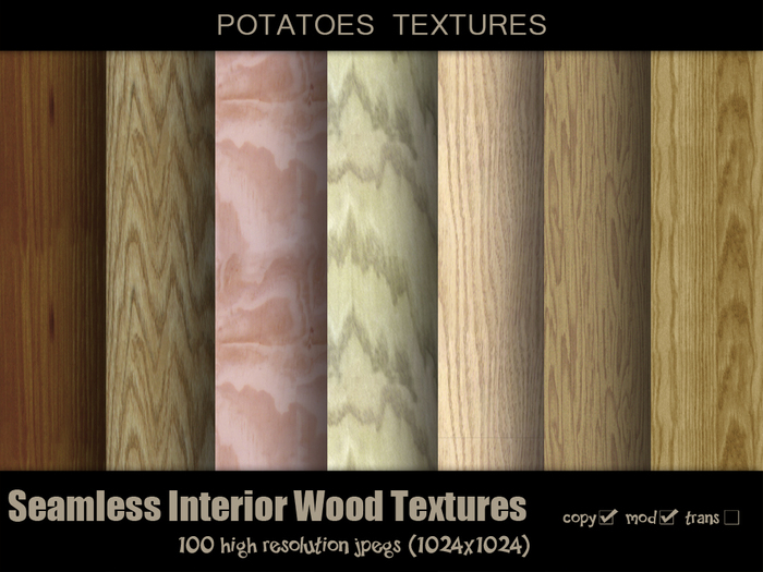 Potatoes Textures - Seamless Interior Wood Texture Pack