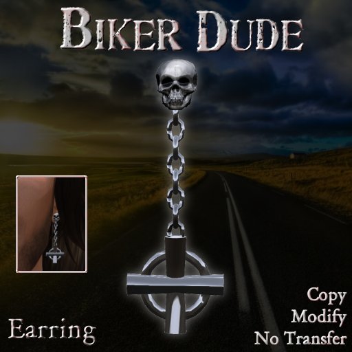 :*:CPD:*: Biker Dude Earring