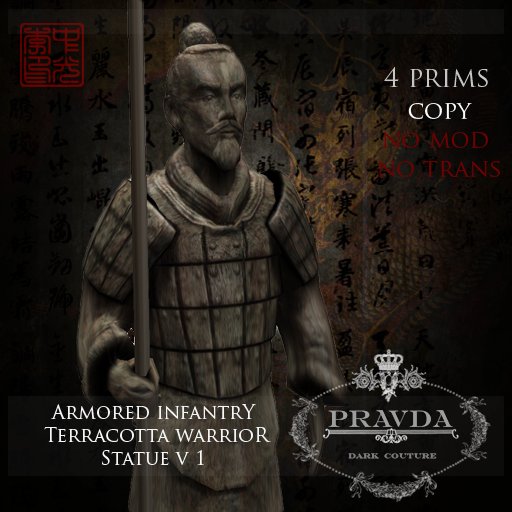 * PRAVDA - DC * - Armored Infantry Terracotta Warrior Statue V1