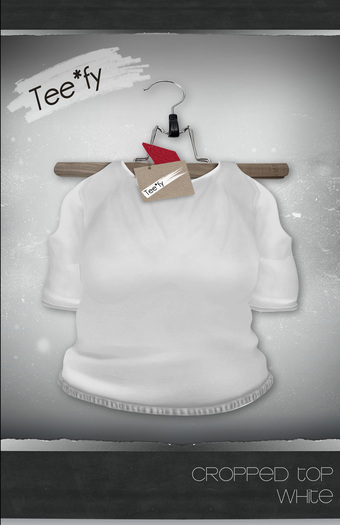 Tee*fy Cropped Top (White)