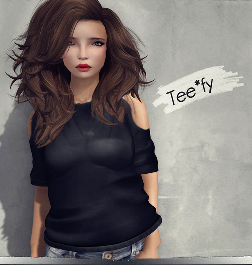 Tee*fy Cropped Top (Black)