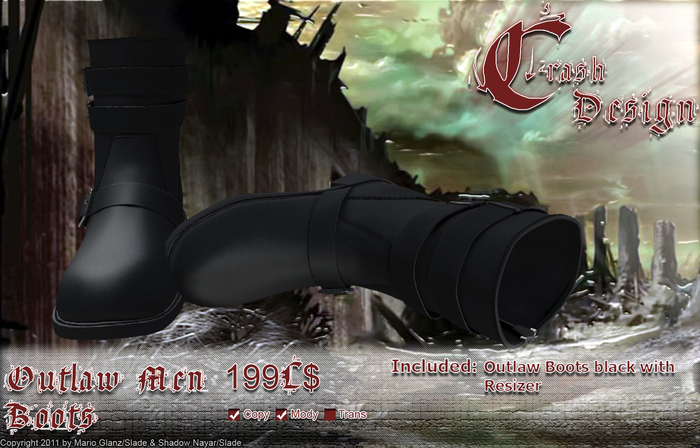 Crash Design - Outlaw Boots Men Box