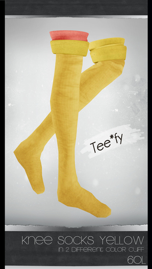 Tee*fy KneeLength Socks Yellow