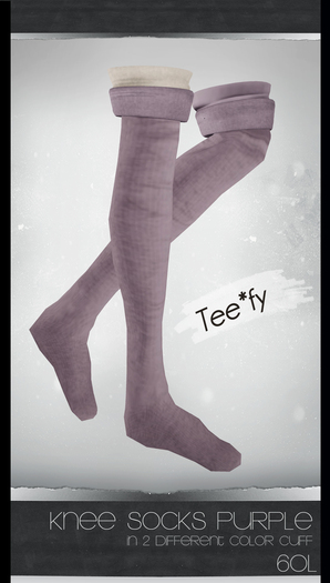 Tee*fy KneeLength Socks Purple