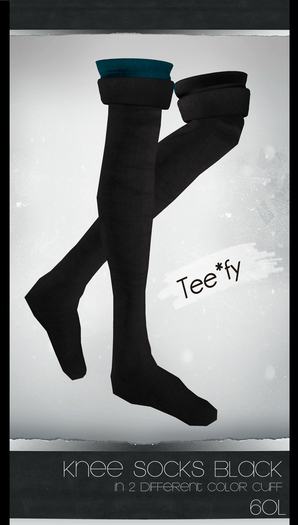 Tee*fy KneeLength Socks Black