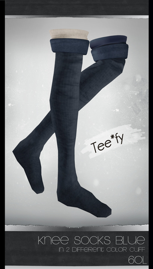 Tee*fy KneeLength Socks Blue