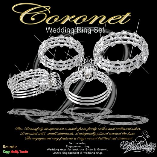 Coronet - Wedding Rings Set