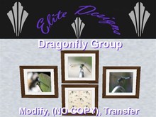 ~~ Elite Designs Presents the "Dragonfly Group" Wall Art ~~