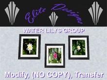 ~~ Elite Designs Presents the "WaterLilys Group" Wall Art ~~