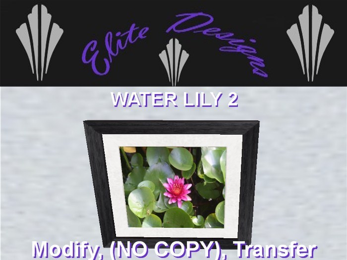 ~~ Elite Designs Presents "WaterLily 2" Wall Art ~~