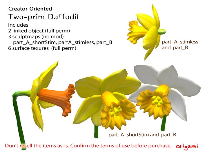 origami~* Two_prim Daffodil