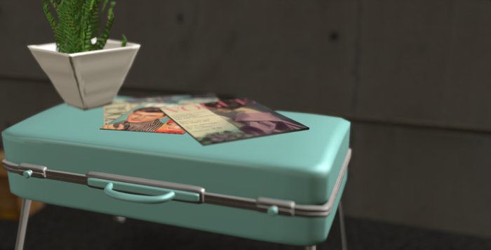 Vintage Upcycled Suitcase Table