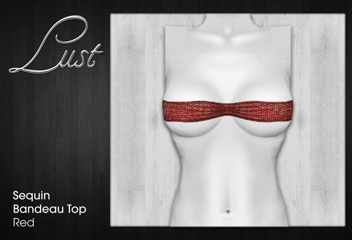 Lust - Mini Bandeau Top Sequin - Red