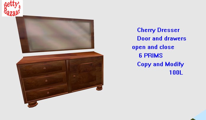 Betty's Bazaar Cherry Dresser