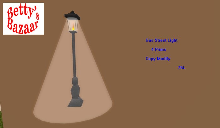 Betty's Bazaar GasLight Street Light