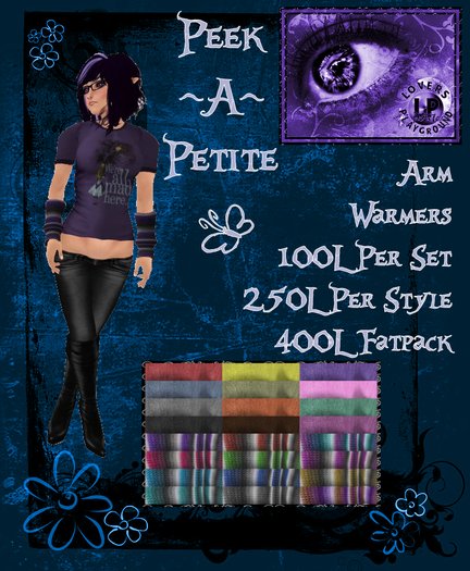 Petite Armwarmers- Stripes - All Colors