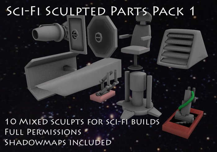 Sculpty Sci-Fi Parts Pack 1