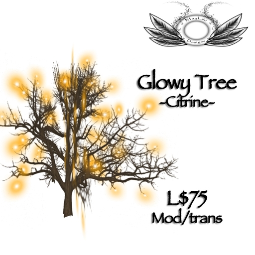 Glowy tree citrine