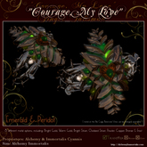 "Courage, My Love" Finger Talisman - Emerald & Peridot (TRANSFERABLE) (WAS $425 -> NOW ONLY $110!)
