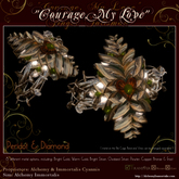 "Courage, My Love" Finger Talisman - Peridot & Diamond (TRANSFERABLE) (WAS $425 -> NOW ONLY $110!)